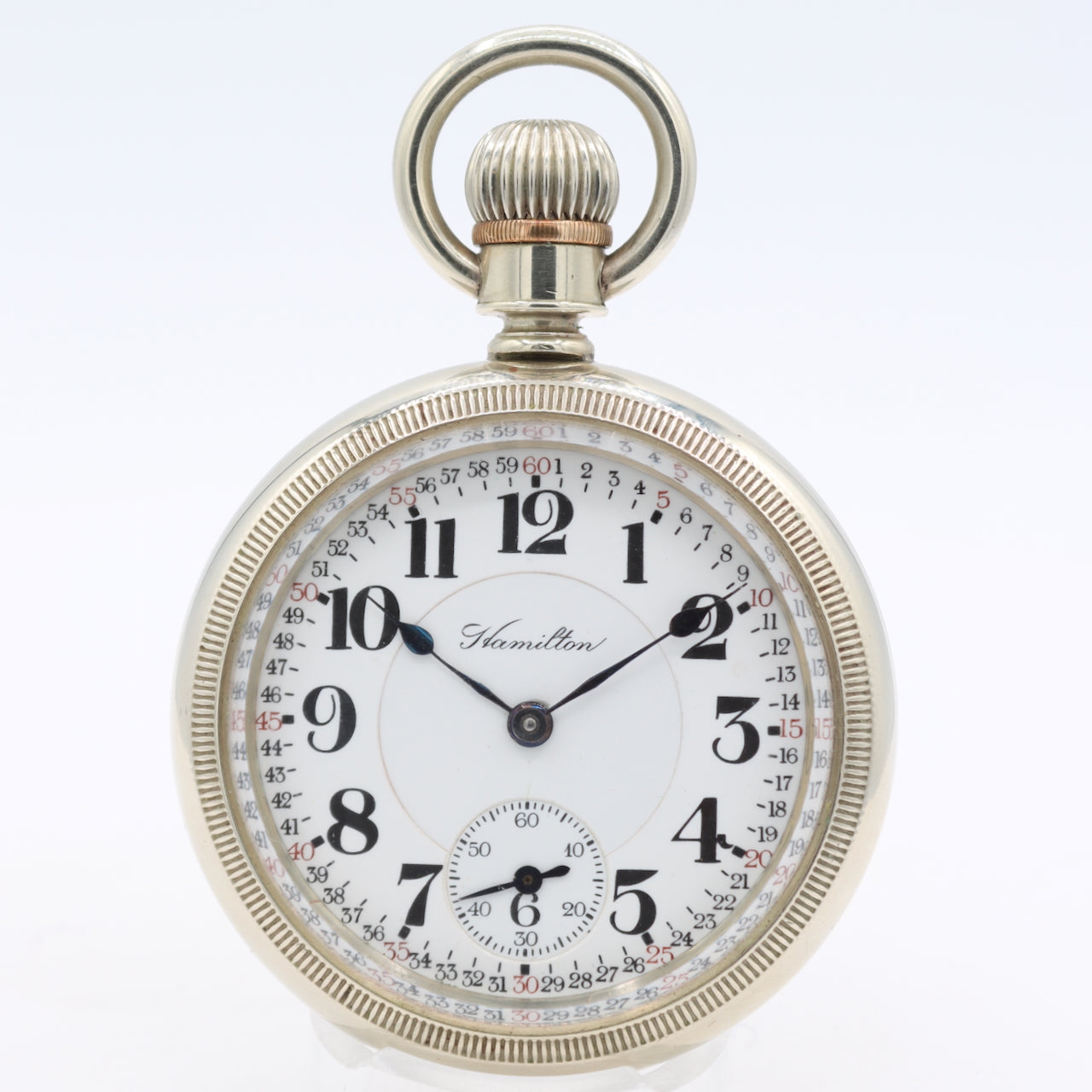 Antique 18s 1906 Hamilton 21j Mechanical Railroad Pocket Watch 940 Nickel USA