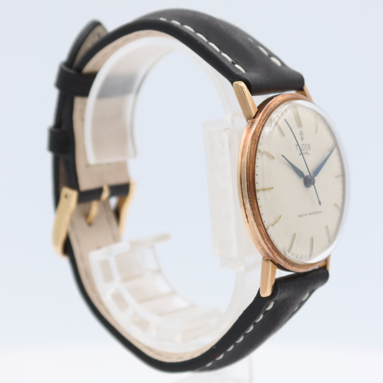 34mm Tudor Royal Men's Automatic Wristwatch Swiss 9k Gold Classic Dress Watch