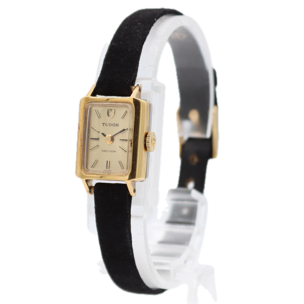 15.5mm Tudor 10102 Ladies Mechanical Wristwatch Fleurier 6630 w Sticker & Tag