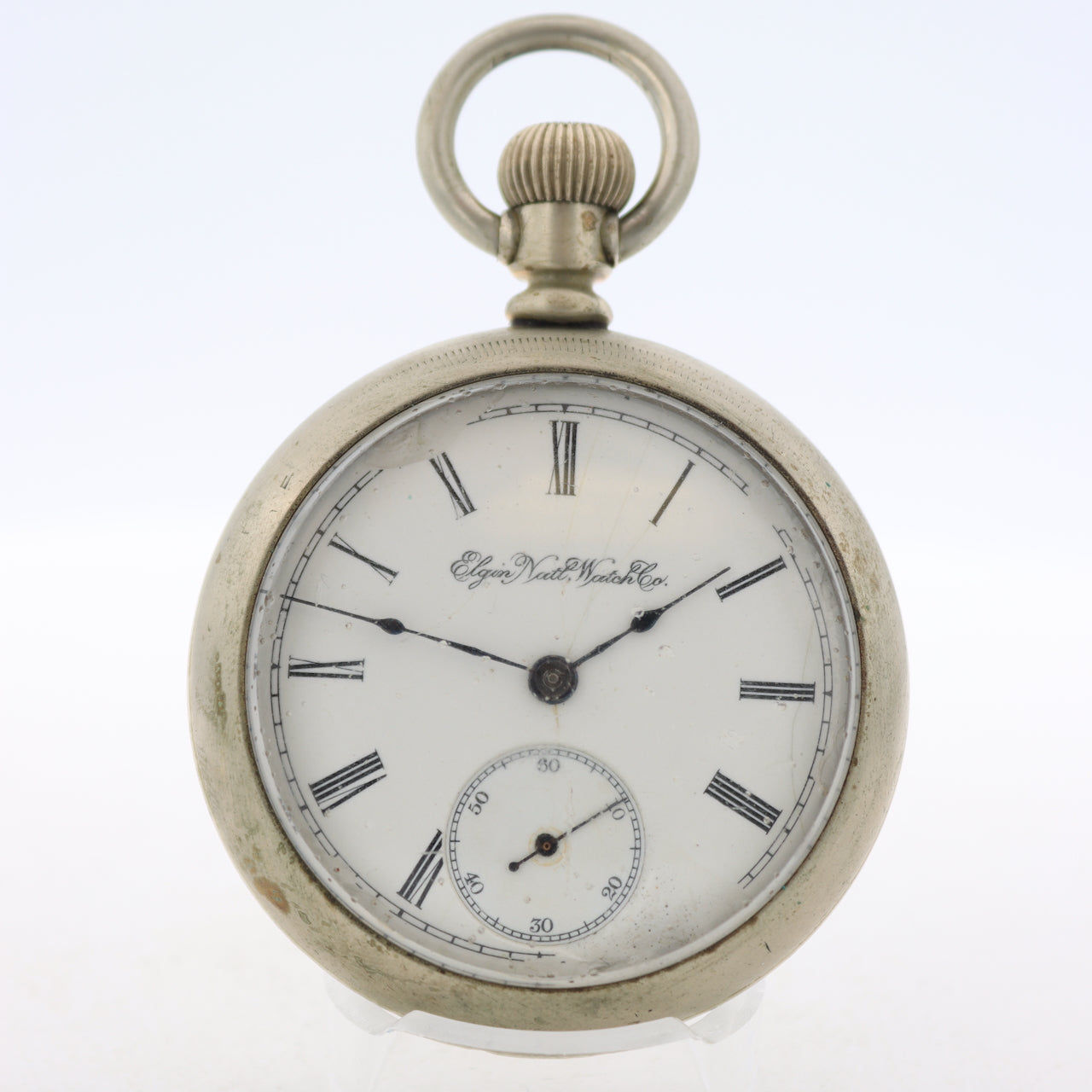 Antique 18s Elgin Mechanical Open Face Pocket Watch Grade 73 OresilverRunning