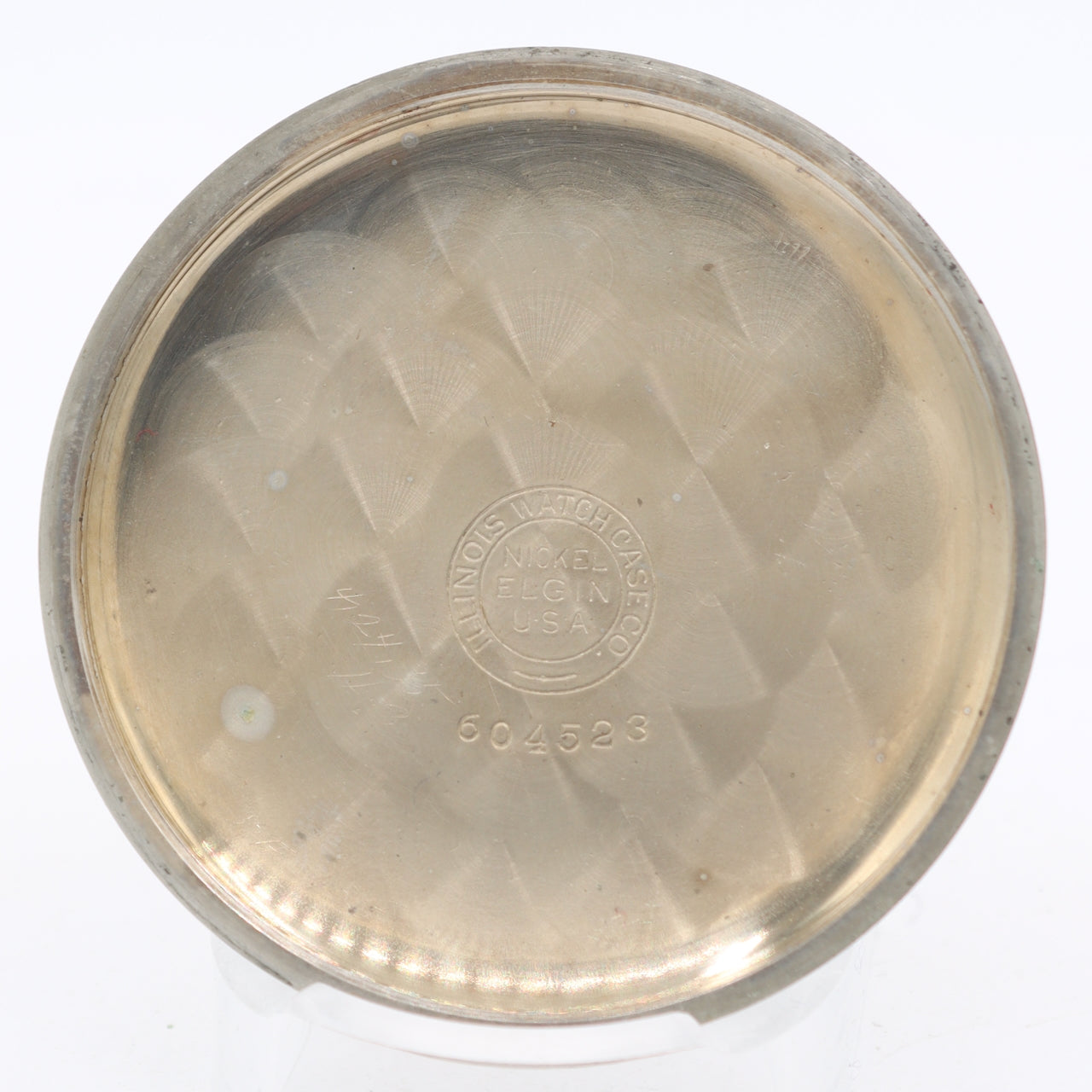 Antique 54mm Waltham Acid Etched 17 Jewel Mechanical Pocket Watch Nickel