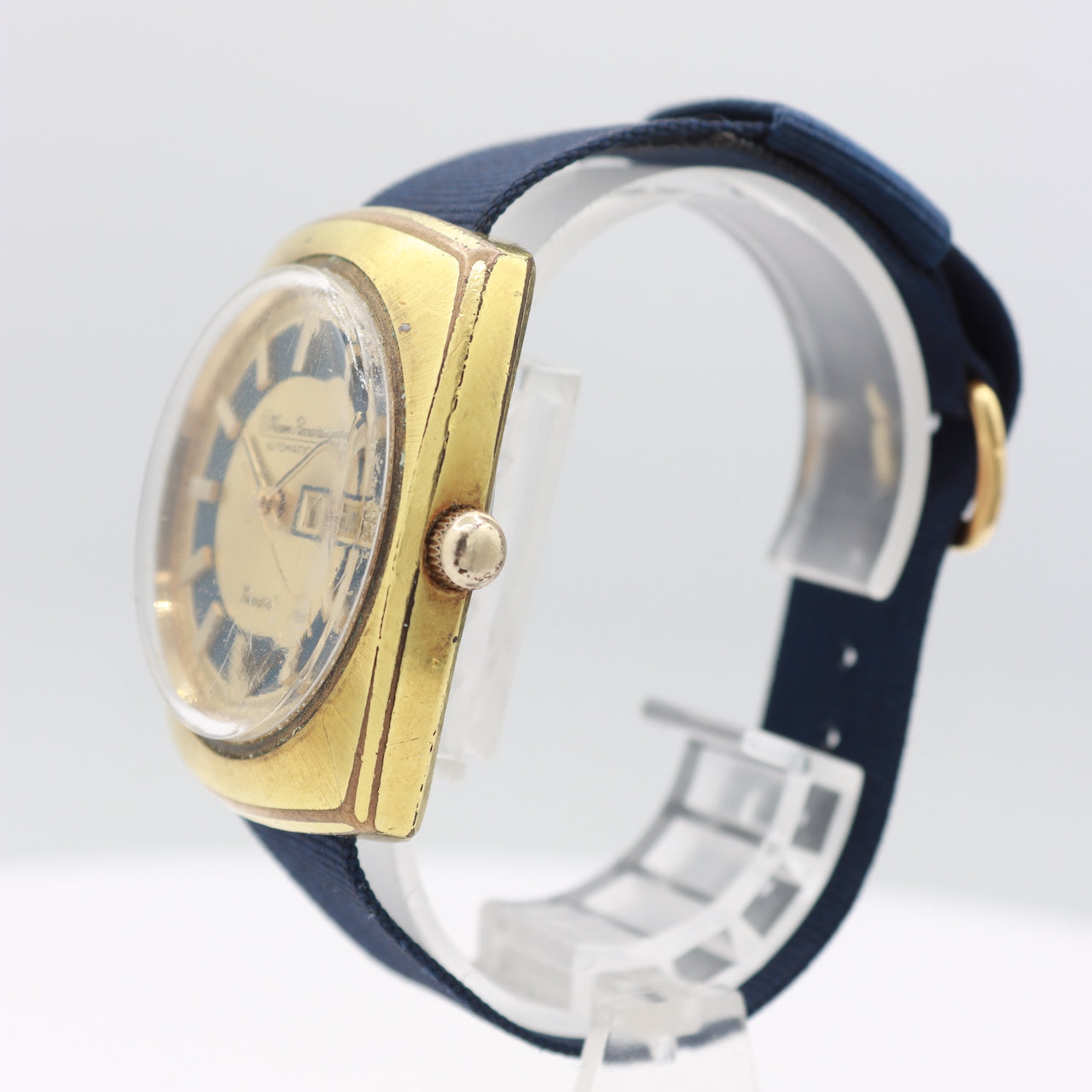 Vintage Lucien Picard Tuxedo Dial Men's Automatic Wristwatch 908 Swiss