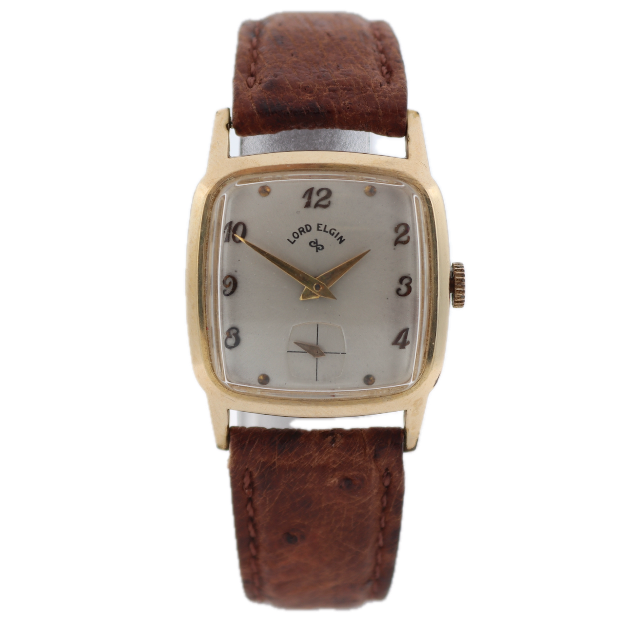 Vintage Lord Elgin 4818G Barrister Men's Mechanical Wristwatch 680 14k GF