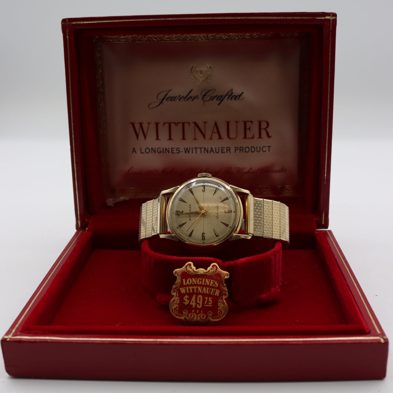 Vintage 32mm Wittnauer Men's Automatic Wristwatch 11ARG 10k Gold Filled
