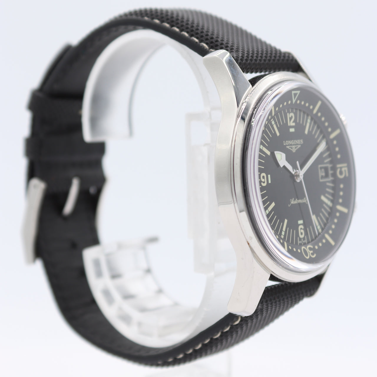 42mm Longines L3.774.4.50.0 Legend Diver Men's Automatic Wristwatch Swiss Steel