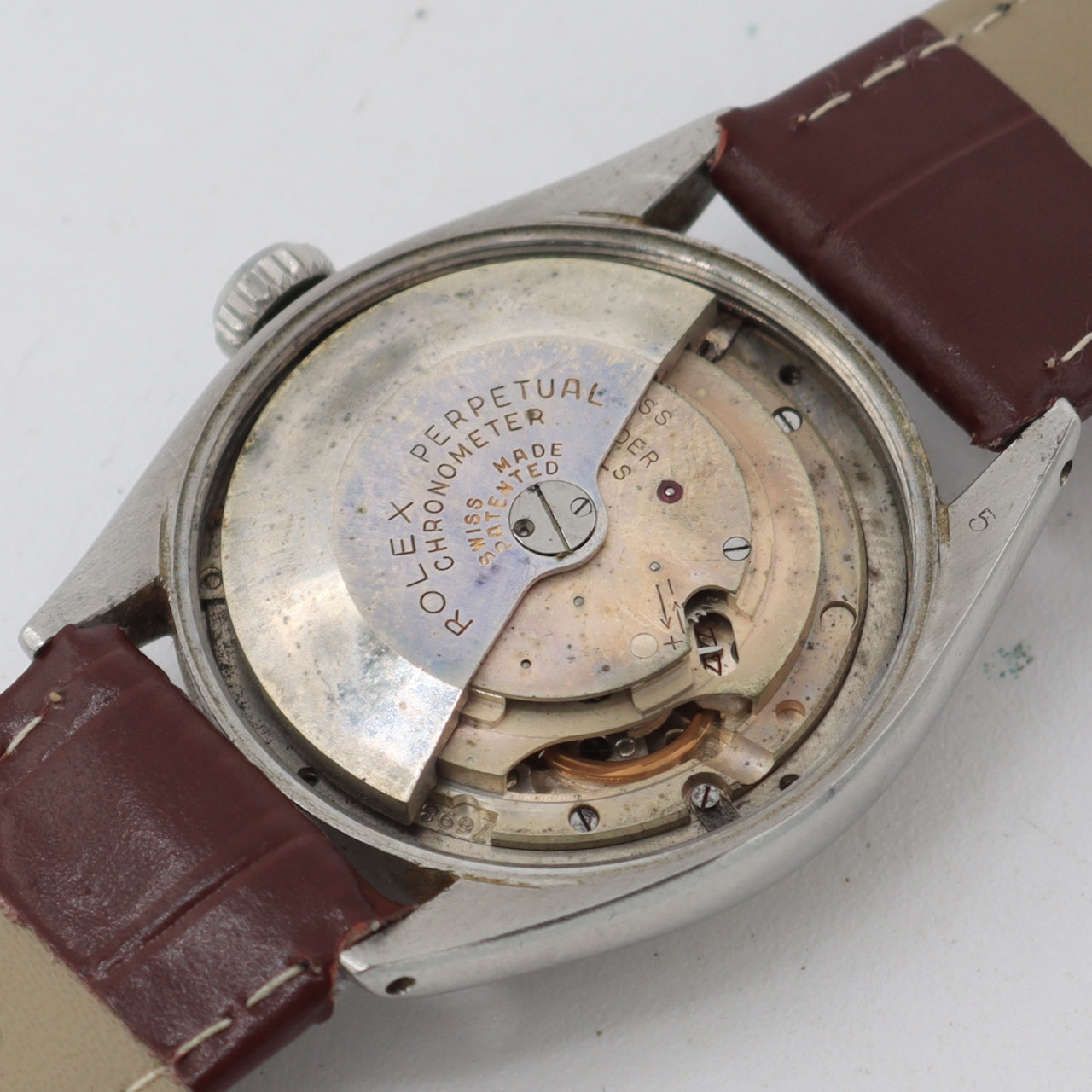 Vintage 1951 Rolex 6085 Chronometer Men's Automatic Wristwatch 645 Swiss Steel