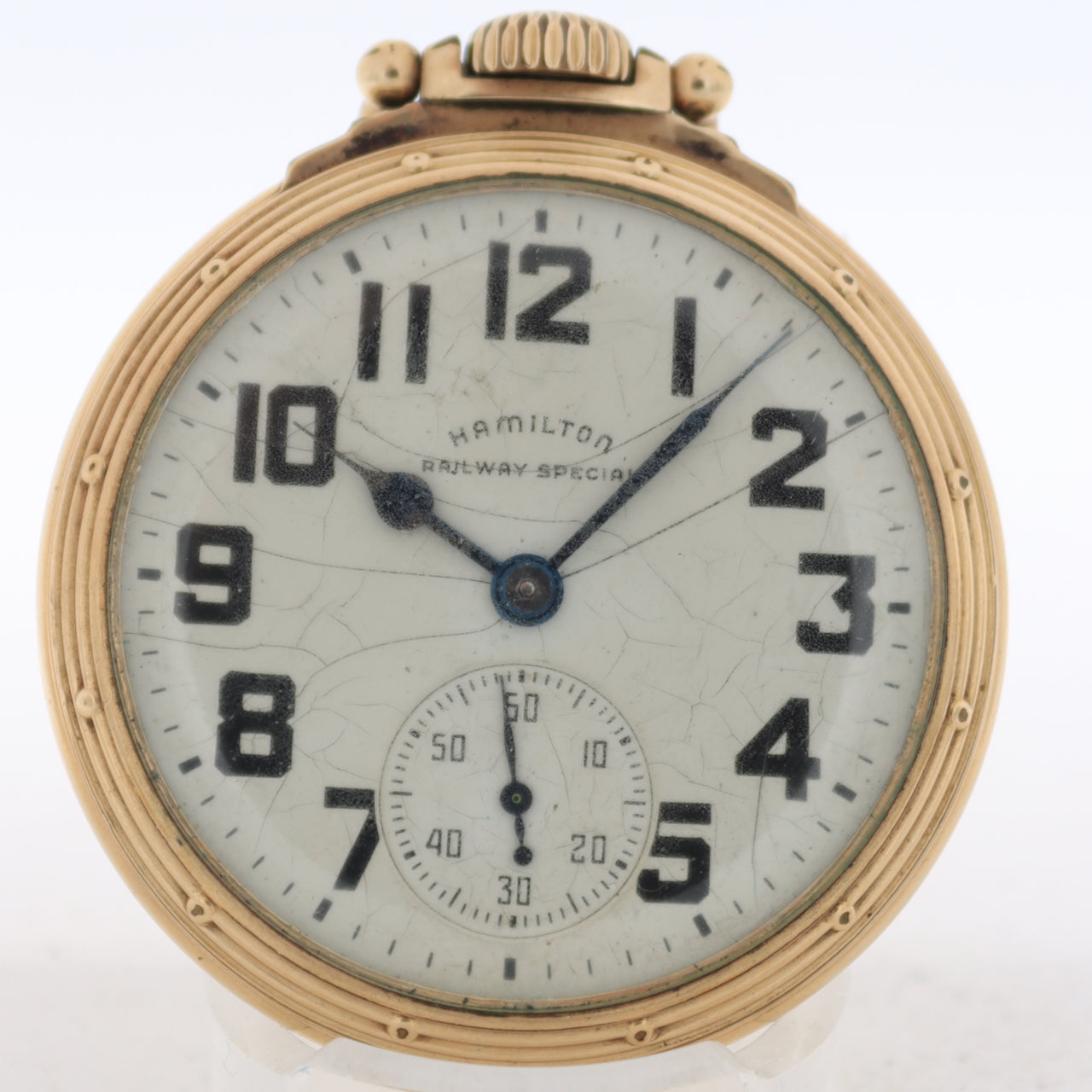 Vintage 16s 1948 Hamilton Railway Special 21 Jewel Railroad Pocket Watch 992B
