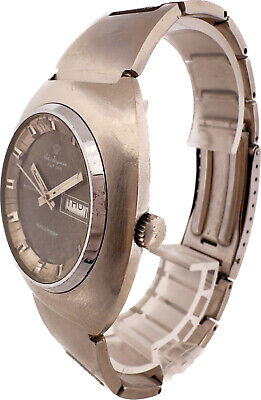 Vintage Jules Jurgensen Spaceleader Men's Automatic Wristwatch Steel w Band