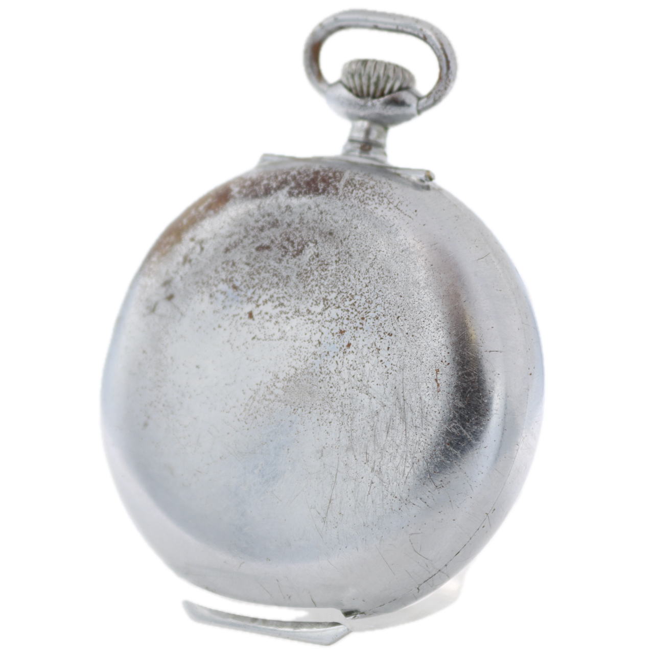 Antique 16s Monarch 7 Jewel Mechanical Alarm Pocket Watch Swiss Made Running