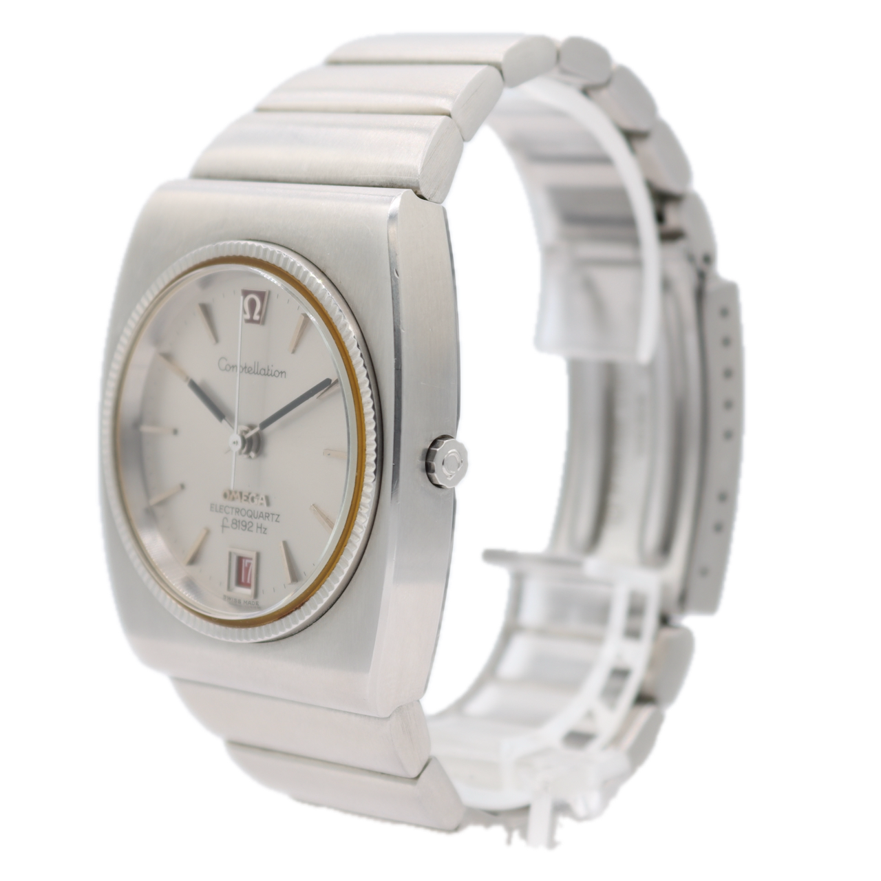 Vintage Omega 196.0014 Constellation Men's Quartz Wristwatch Beta 21 Swiss Steel