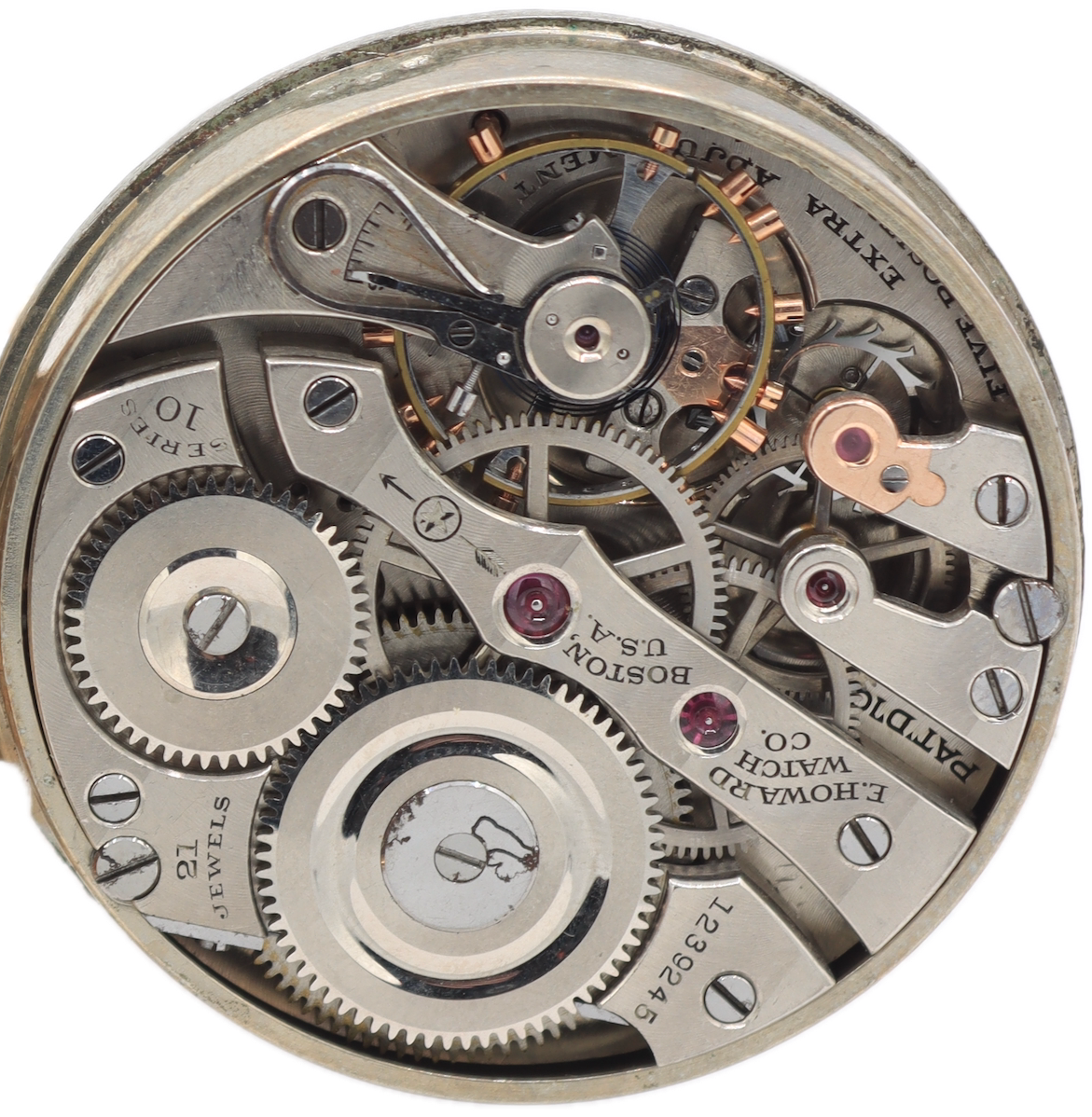 Antique 16s 1913 Howard Swingout 21 Jewel Railroad Pocket Watch 10 20 Year GF