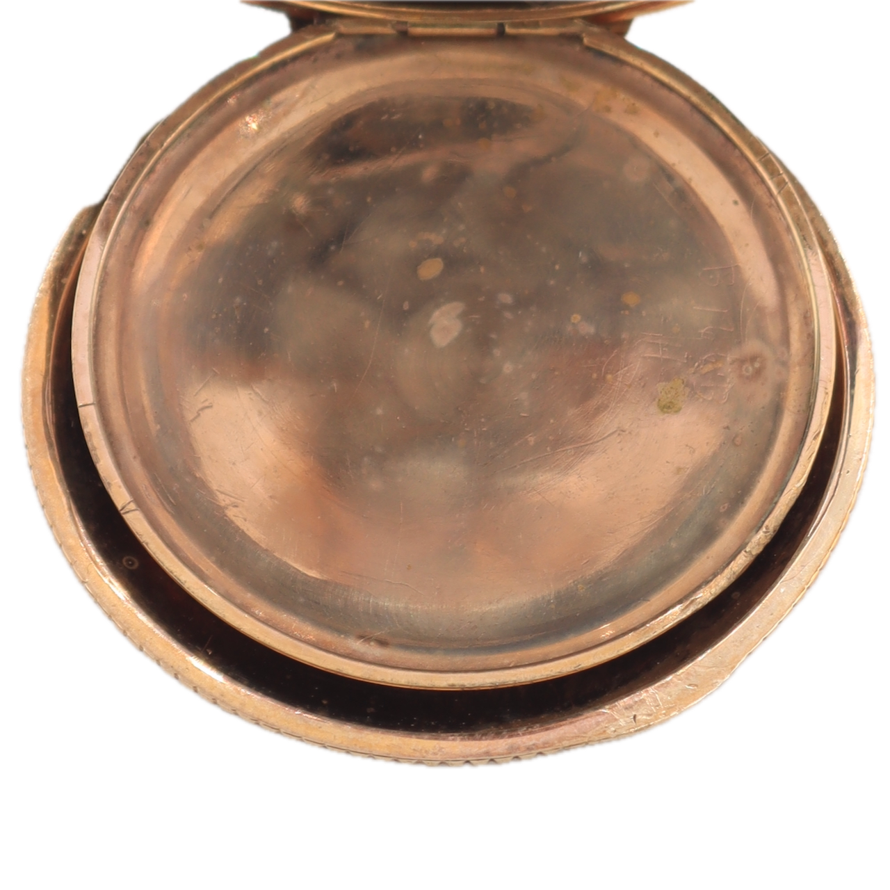 Antique 0s 1907 Waltham Beaded 13 Jewel Hunter Pocket Watch 161 14k GF USA