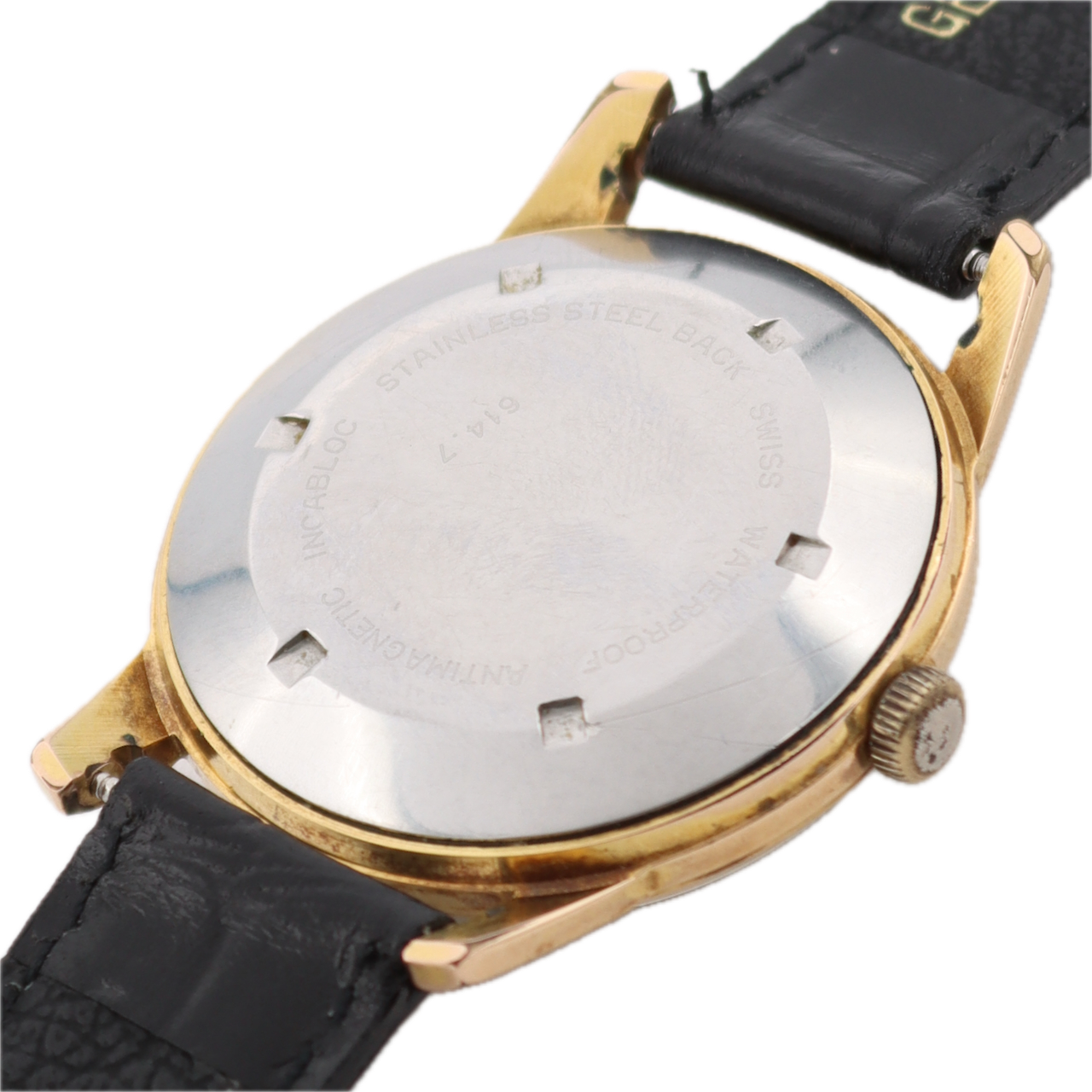 Vintage 35mm Hilton Men's Automatic Wristwatch Felsa 4000 Swiss Gold FIlled