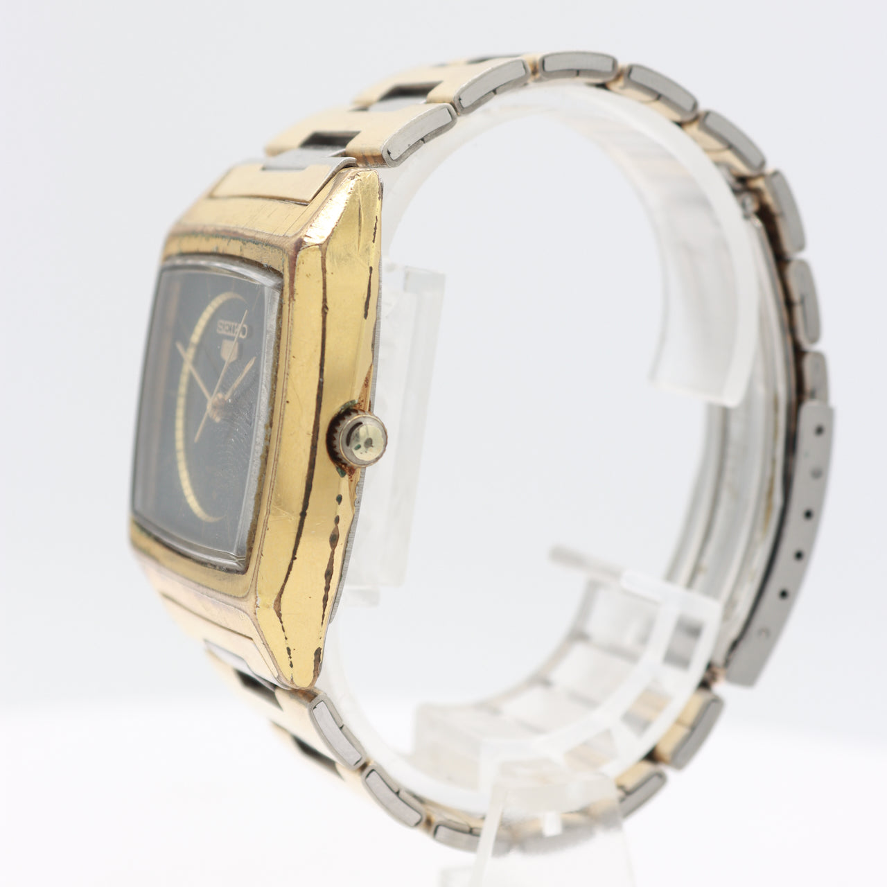 Vintage Seiko 6319-5020 5 Men's Automatic Wristwatch Gold Plated & Steel