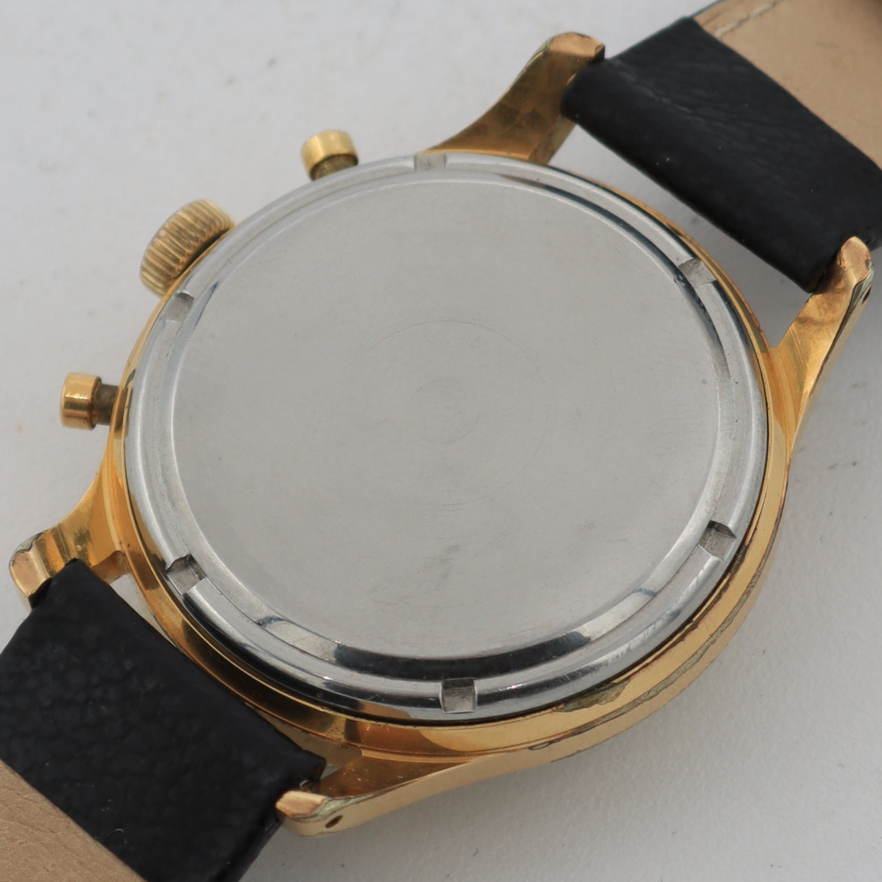Vintage Heuer 48557 Triple Register Men's Chronograph Wristwatch Valjoux 72