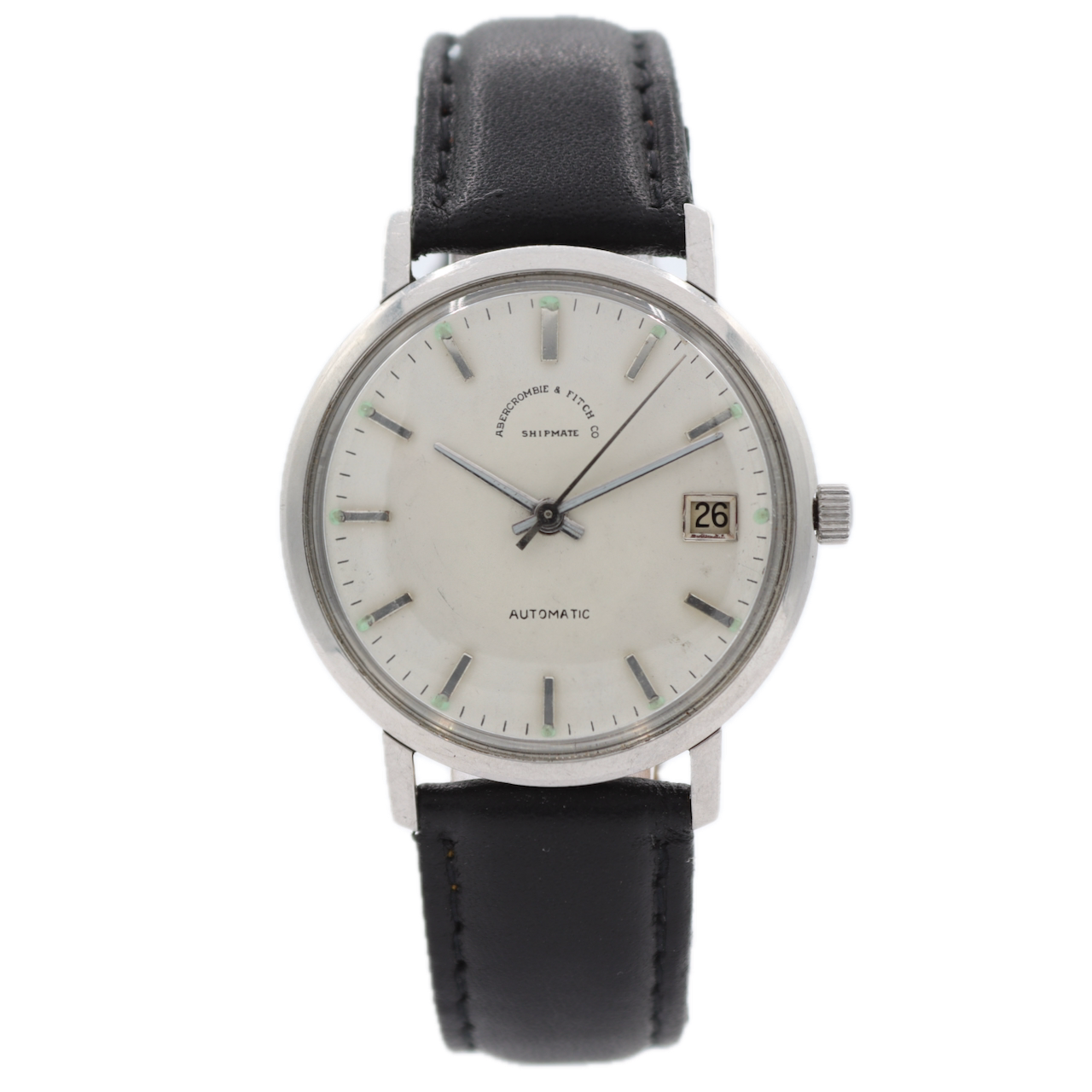 Abercrombie & Fitch Co Shipmate Date Men's Automatic Wristwatch ETA 2522 Steel