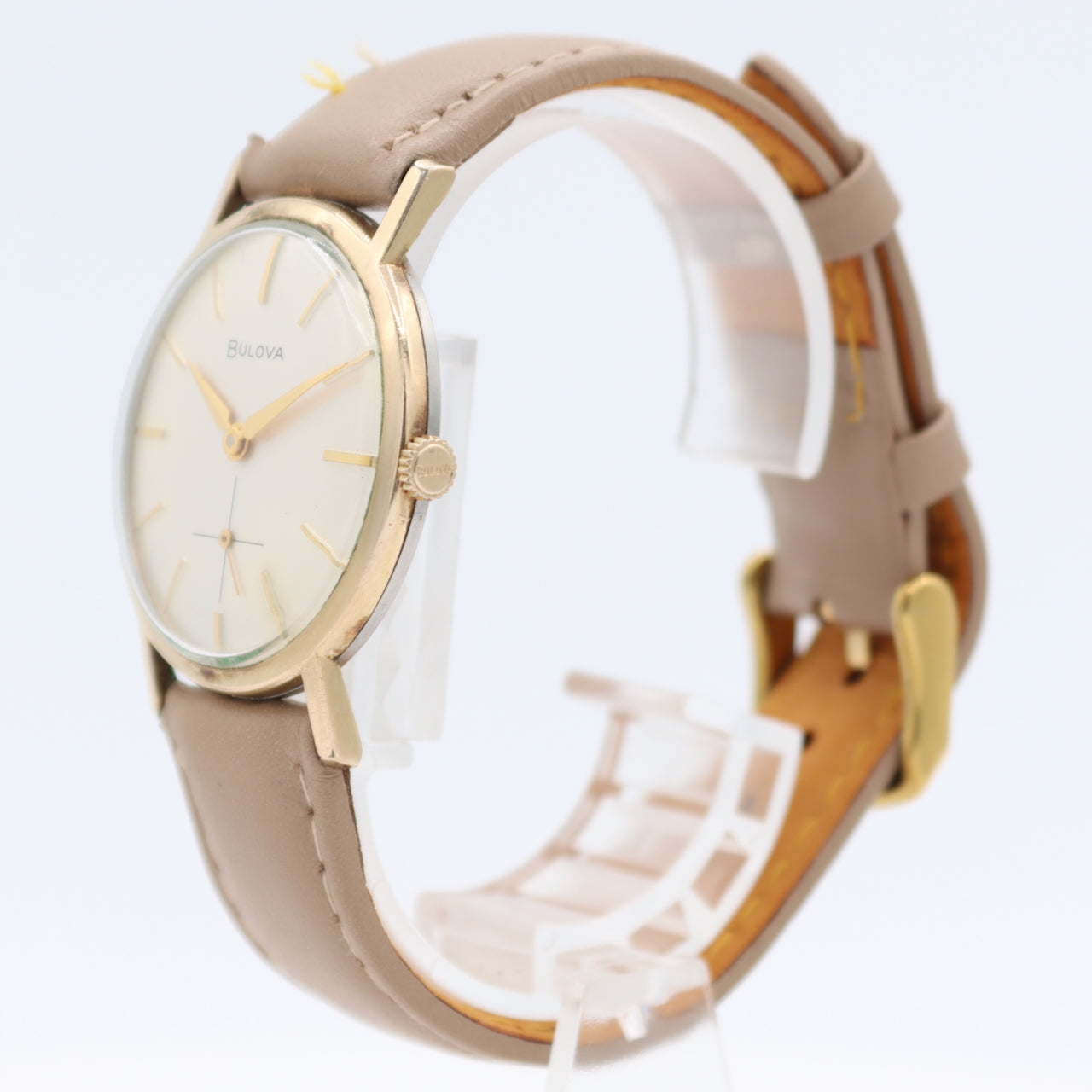 Vintage 1970 Bulova 2413 Dress Men's Mechanical Wristwatch 11BL Swiss 10kRGP