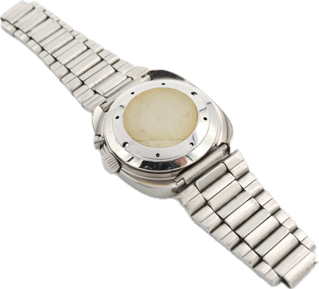 Vintage 37mm Vulcain Cricket Alarm Men's Mechanical Wristwatch Swiss Steel