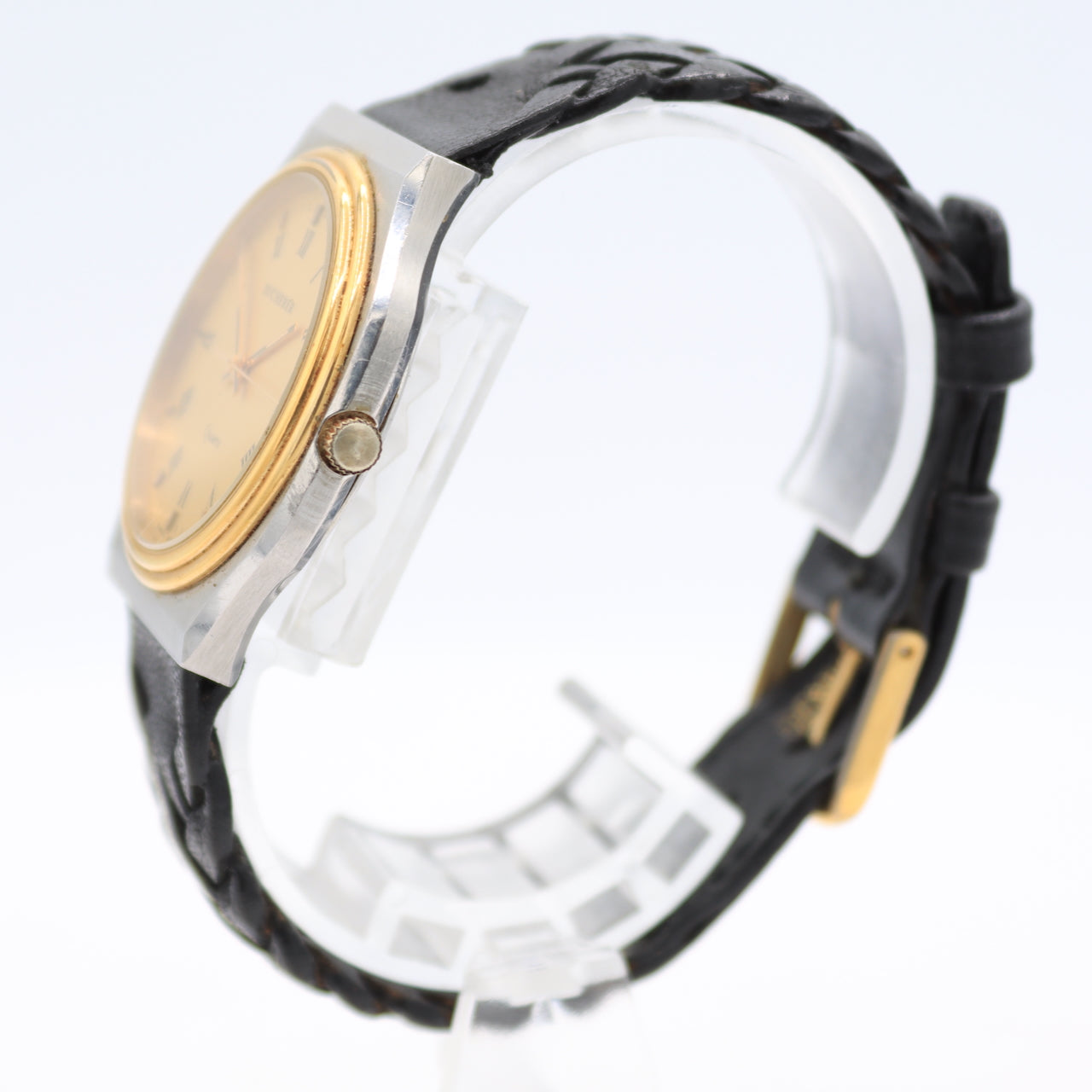 Vintage 33mm Bucherer 955.509 Men's Quartz Wristwatch 955111 Swiss Two Tone