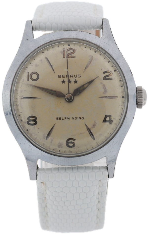 Vintage Benrus 3 Star Men's Automatic Wristwatch DO 15 Swiss Steel & Chrome