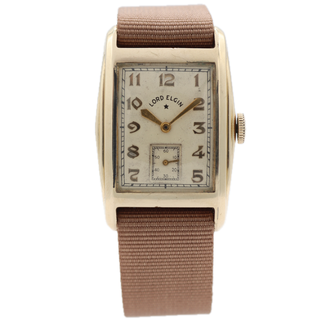 Vintage Lord Elgin 3824 21 Jewel Men's Mechanical Wristwatch 531 USA 14k GF