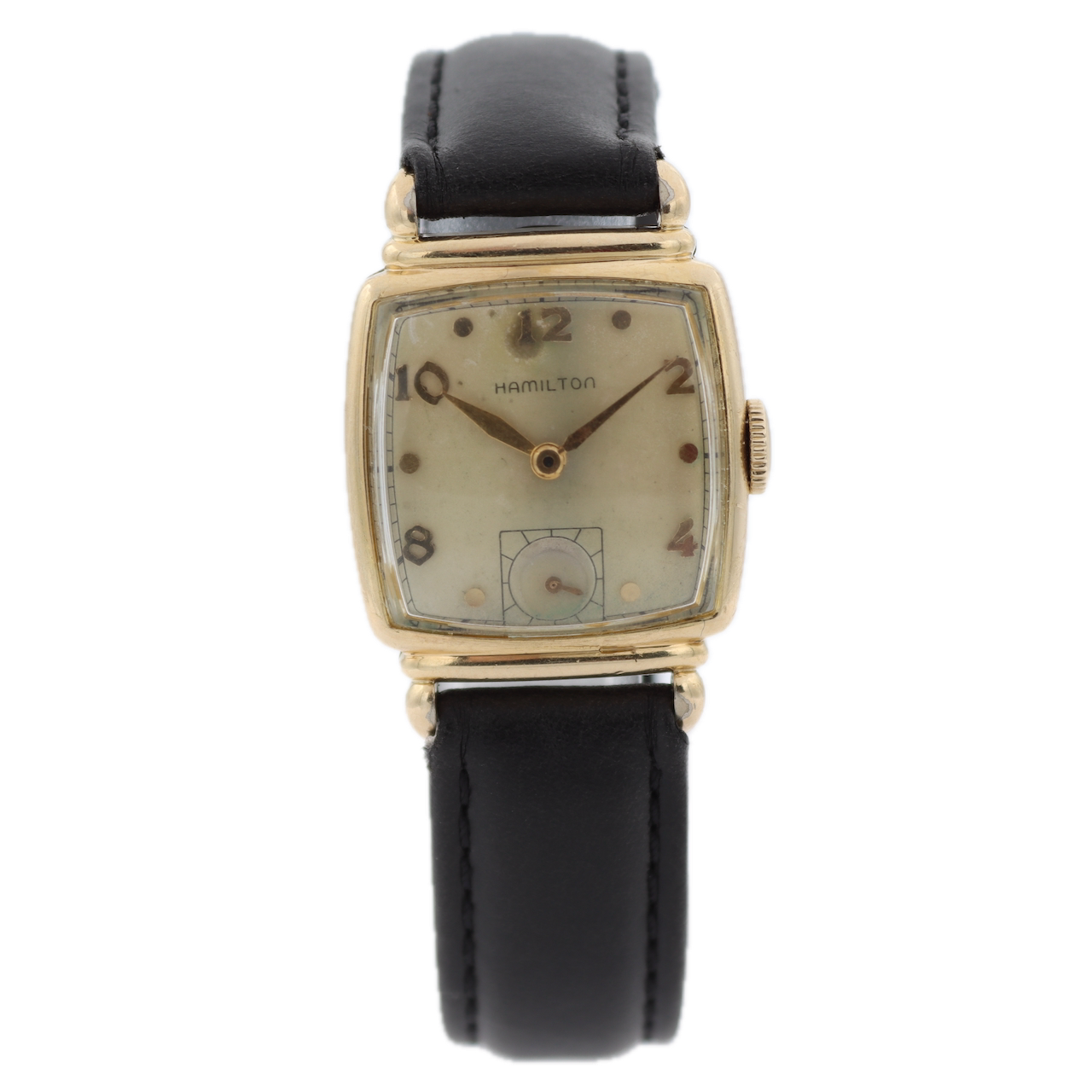 Vintage Hamilton Norman 19 Jewel Men's Mechanical Wristwatch 982 USA 14k GF