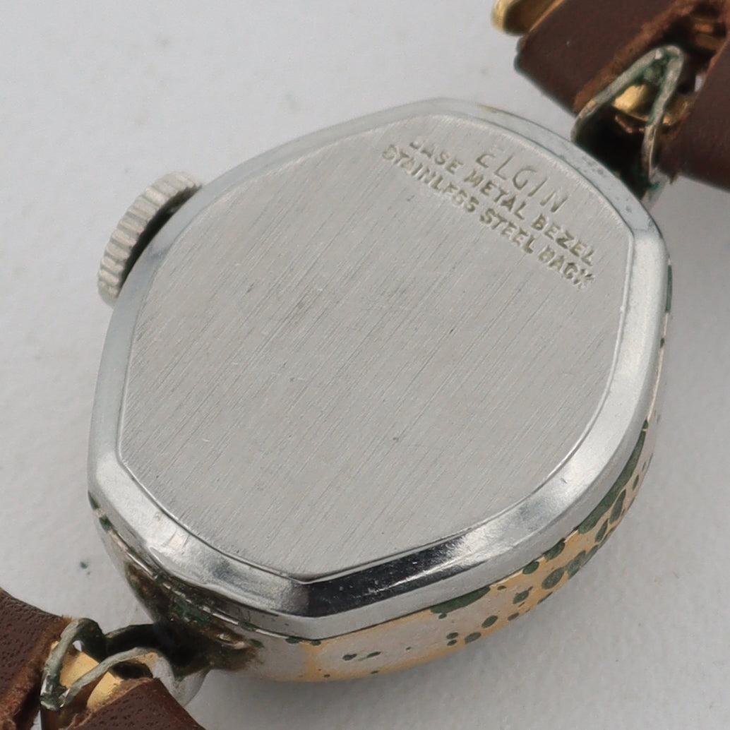 Vintage Elgin 3641 Starlite Ladies Mechanical Wristwatch M-115 Swiss Gold Tone