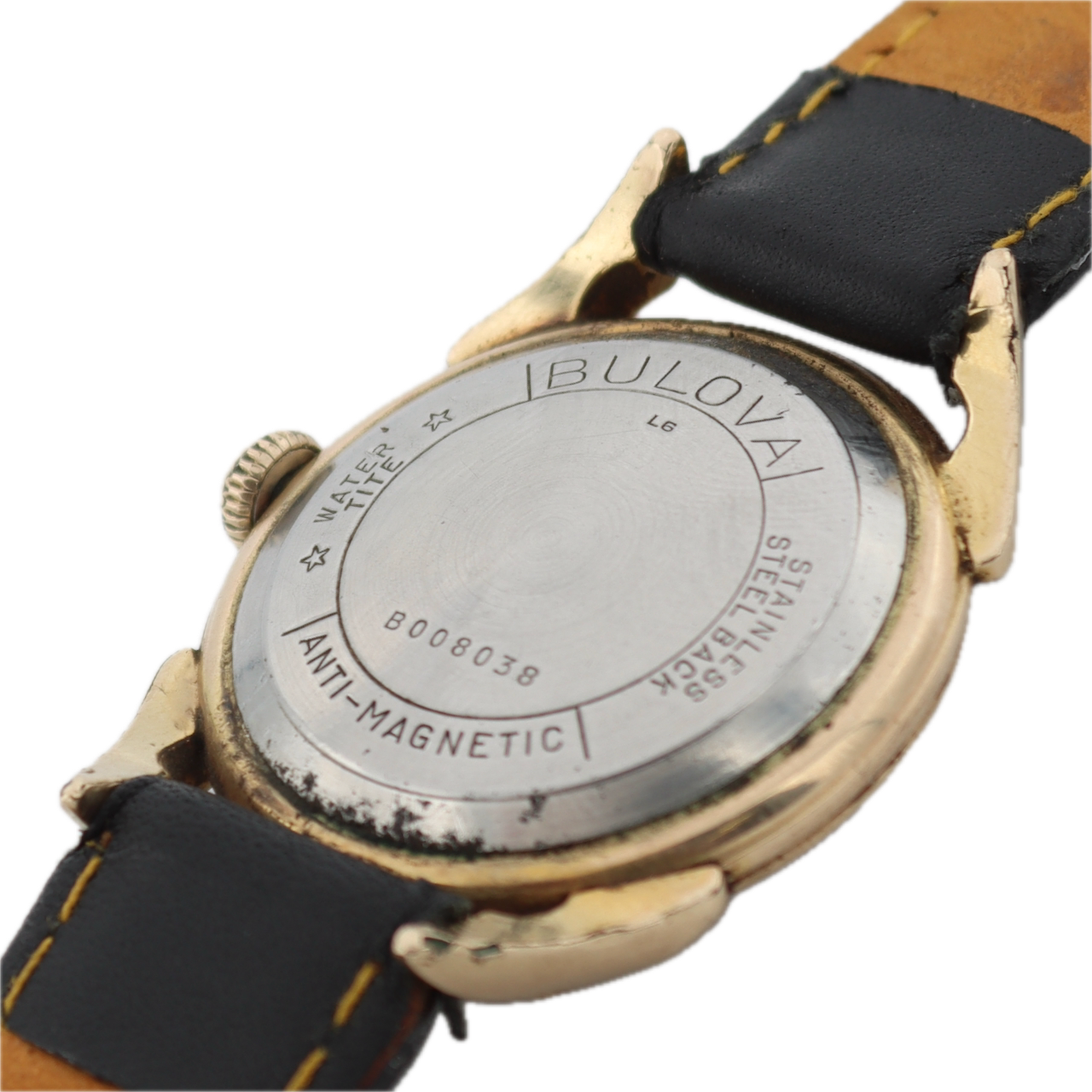 Vintage 32mm 1956 Bulova Arrow Indices Men's Mechanical Wristwatch 10k RGP