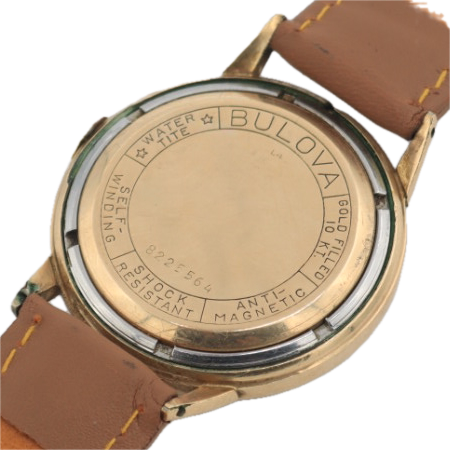 Vintage 1954 Bulova Hour Glass Fluted Men's Automatic Wristwatch 10CSC 10k GF