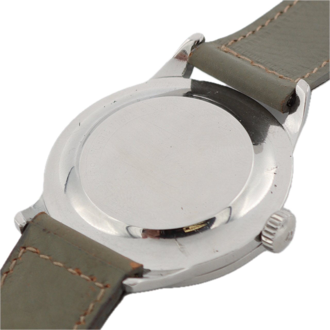 Vintage 35mm Wyler Life-Guard Lollipop Men's Mechanical Wristwatch Swiss Steel