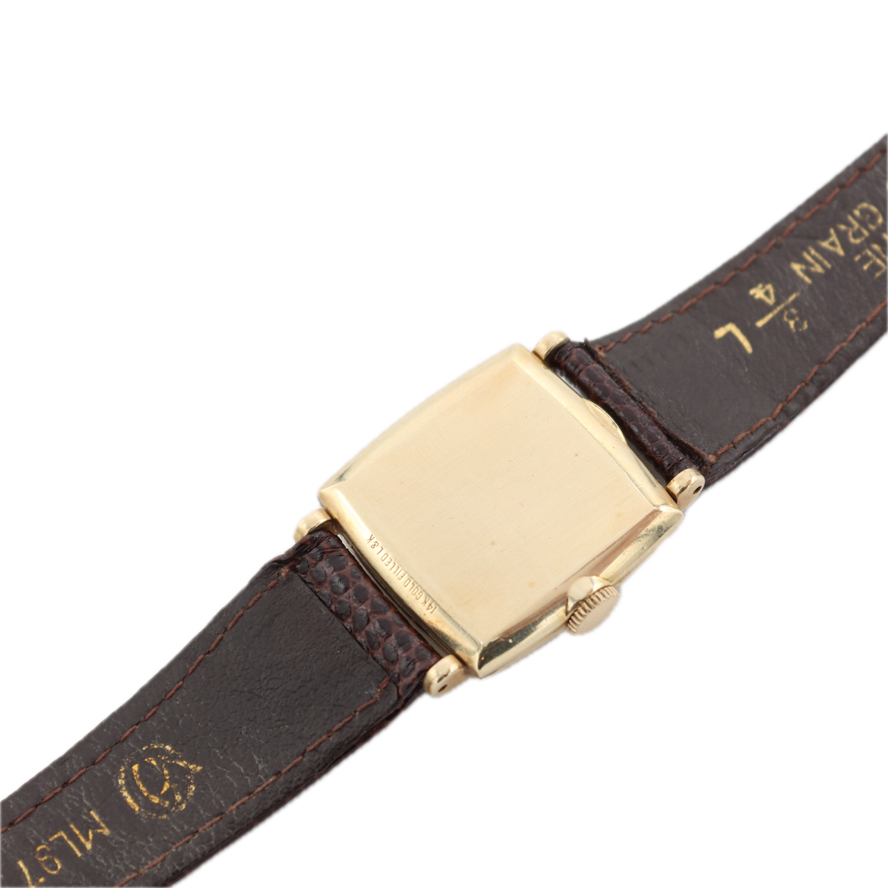 Vintage 1948 Hamilton Dyson Men's Mechanical Wristwatch 747 USA 14k Gold Filled