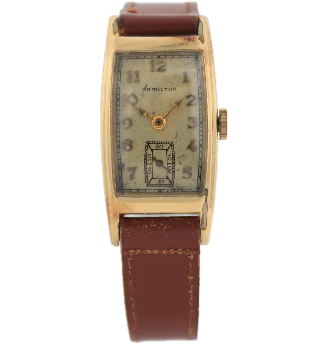 Vintage Hamilton Clark Men's Mechanical Wristwatch 980 USA 14k Gold Filled1