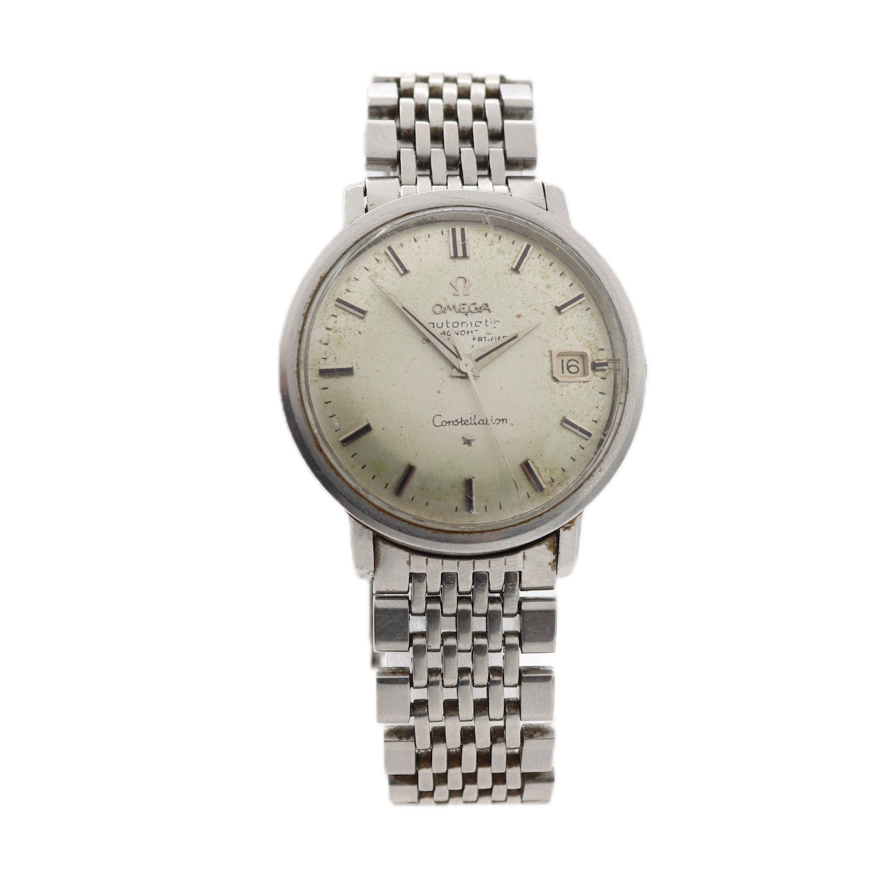 Vintage Omega 168.010 Constellation Men's Automatic Wristwatch 564 w Papers