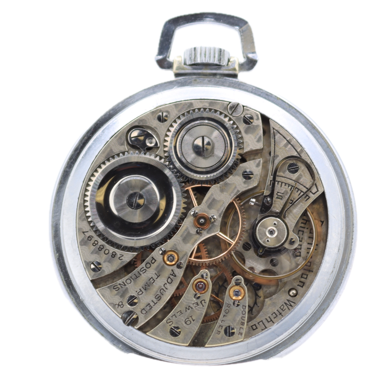 Antique 18s 1915 Burlington 19 Jewel Mechanical Open Face Pocket Watch 274