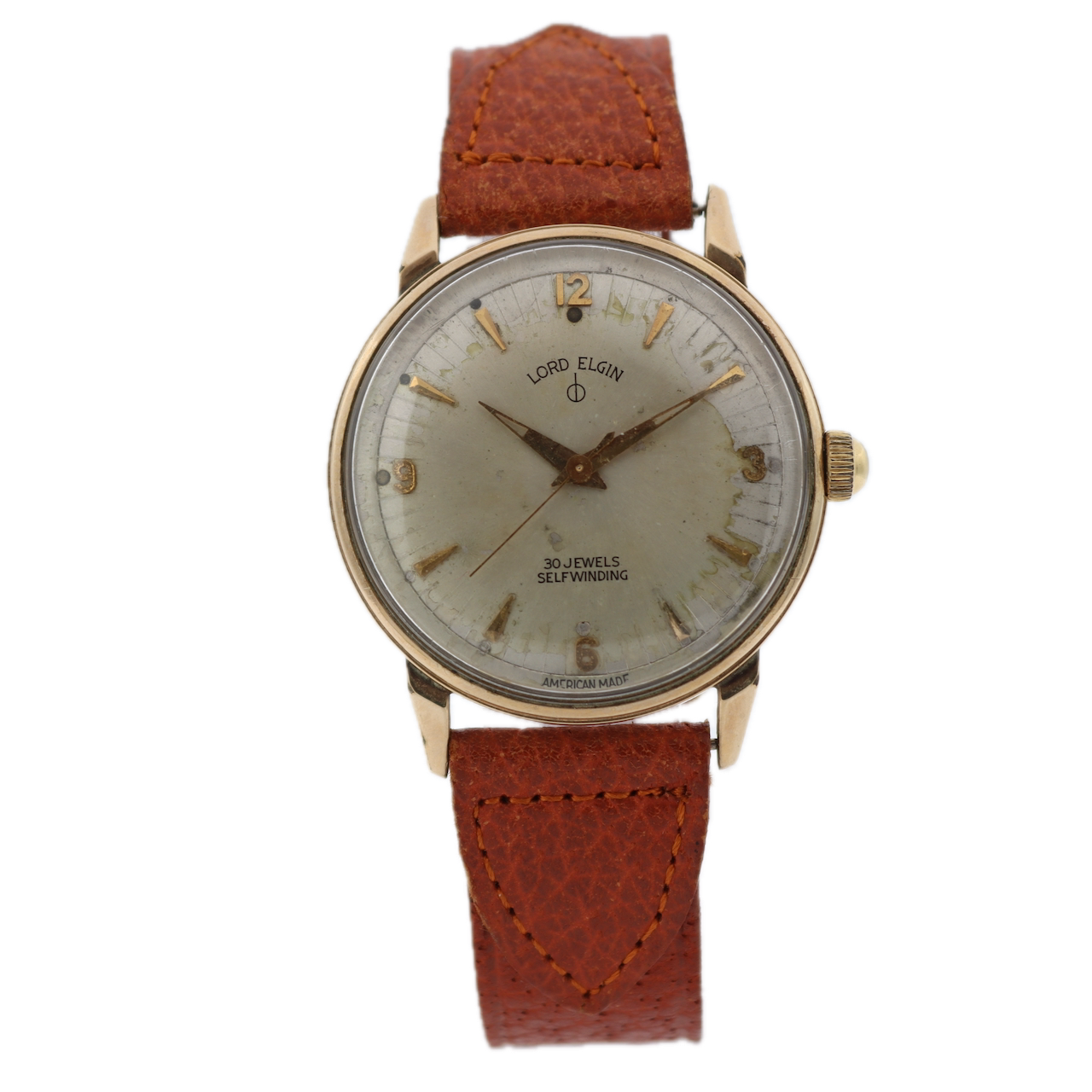 Vintage Lord Elgin 9816-YLS Thin-Thin 30C Men's Mechanical Wristwatch 760 10k GF
