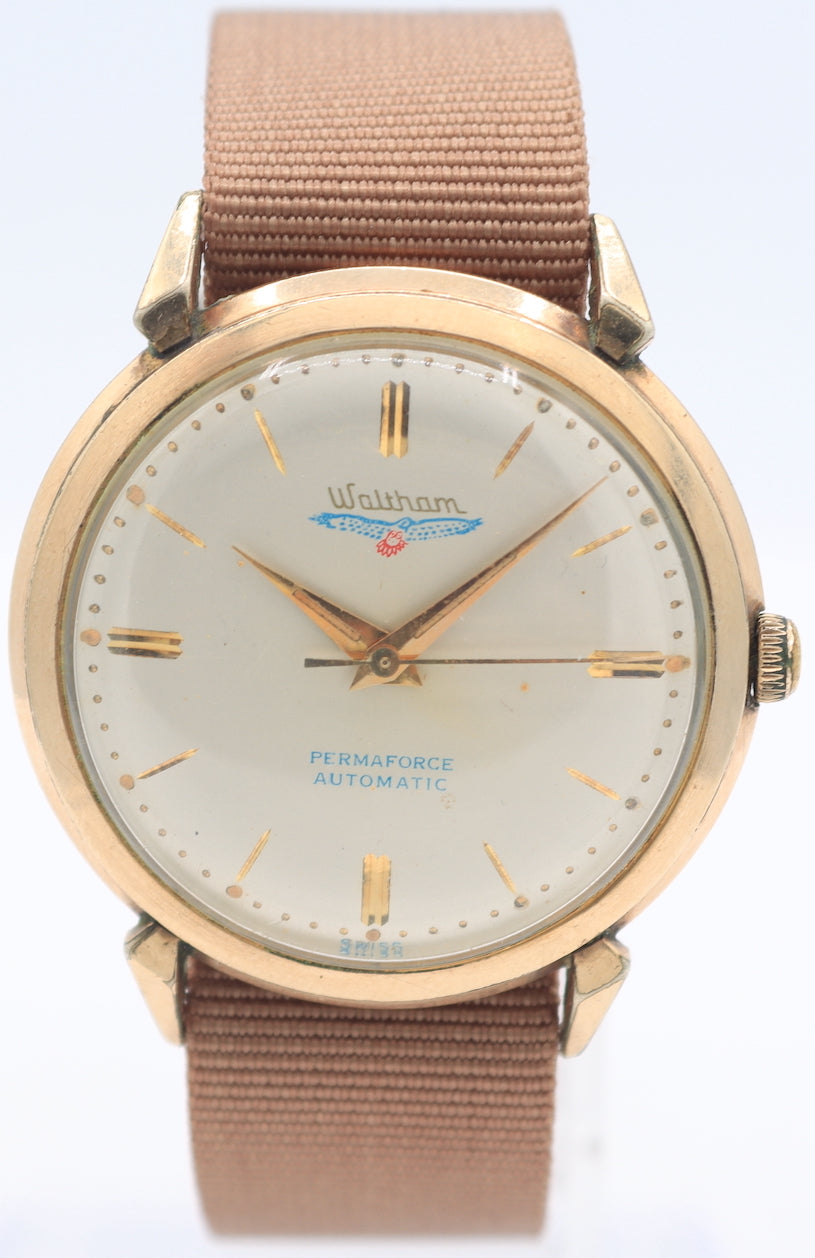Vintage Waltham Permaforce Flying Eagle Men's Automatic Wristwatch Swiss Made