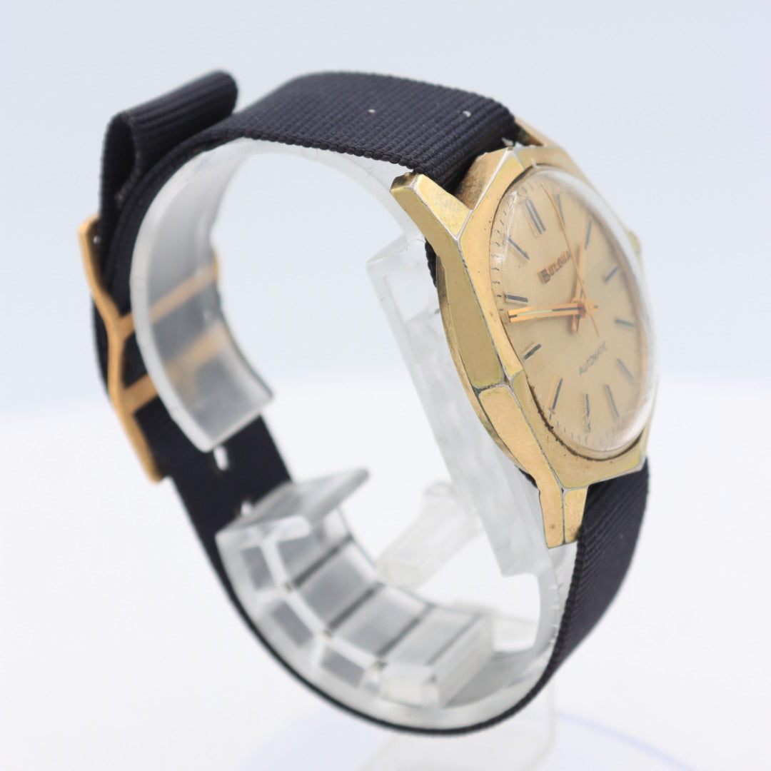 Vintage 1973 Bulova 3314 Commander Men's Automatic Wristwatch 10COAC Gold Tone