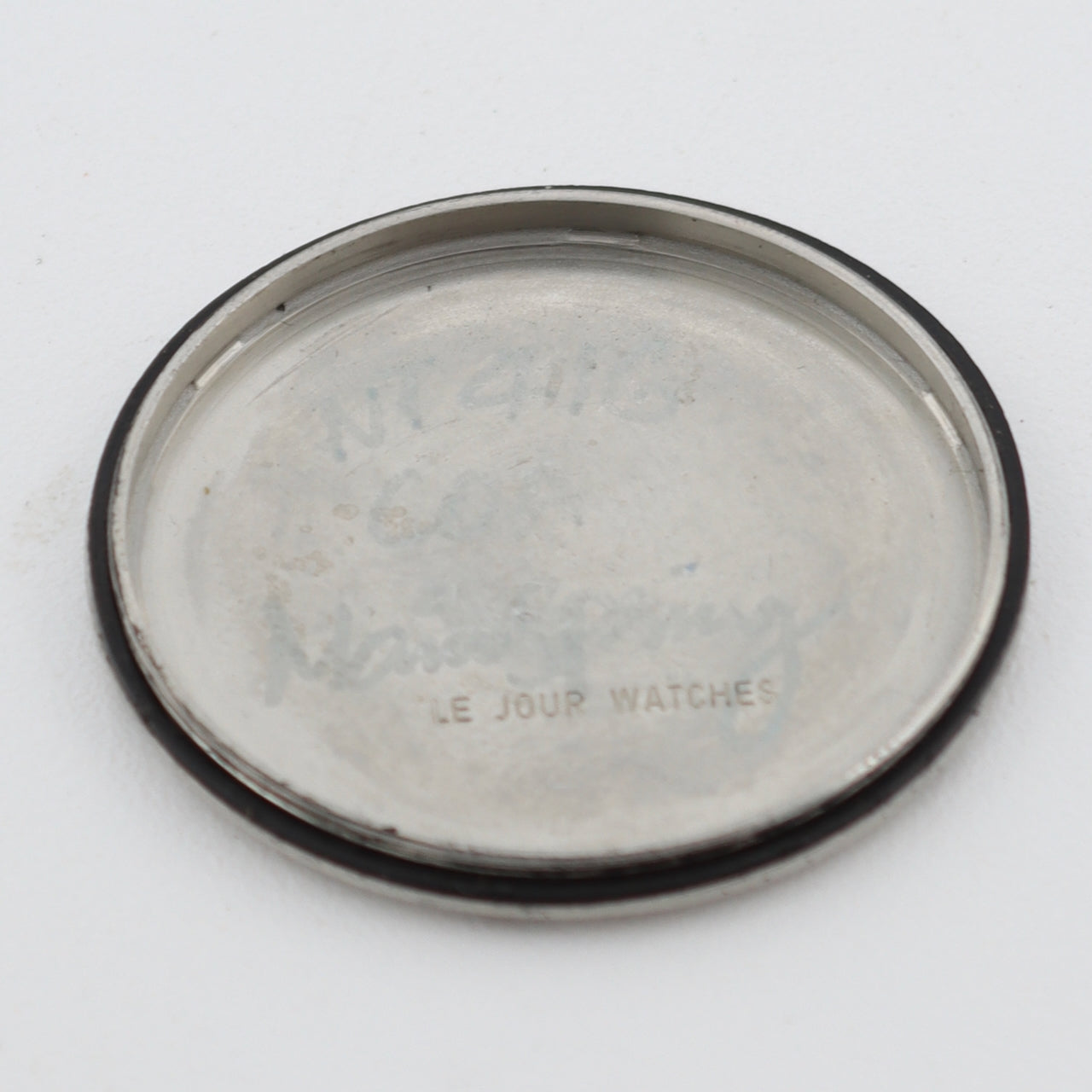 Vintage Le Jour Men's Chronograph Wristwatch Valjoux 7734 Black PVD Serviced