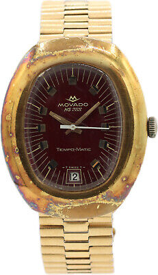 Vintage 35mm Movado Tempo-Matic Men's Automatic Wristwatch 2562PC w NSA Band