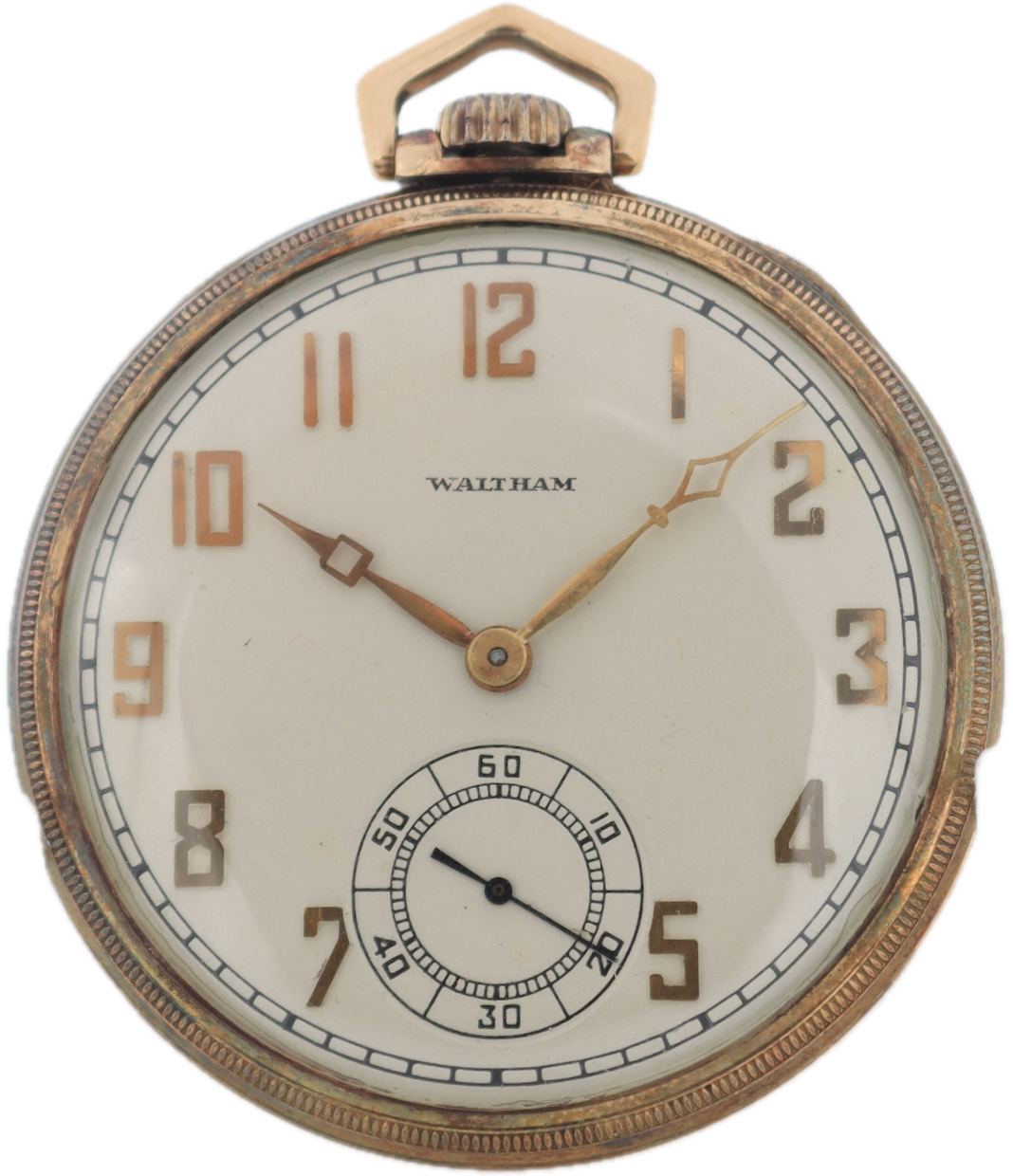 Vintage 12s 1942 Waltham Bausch & Lomb Award 17 Jewel Pocket Watch 217 10k GF