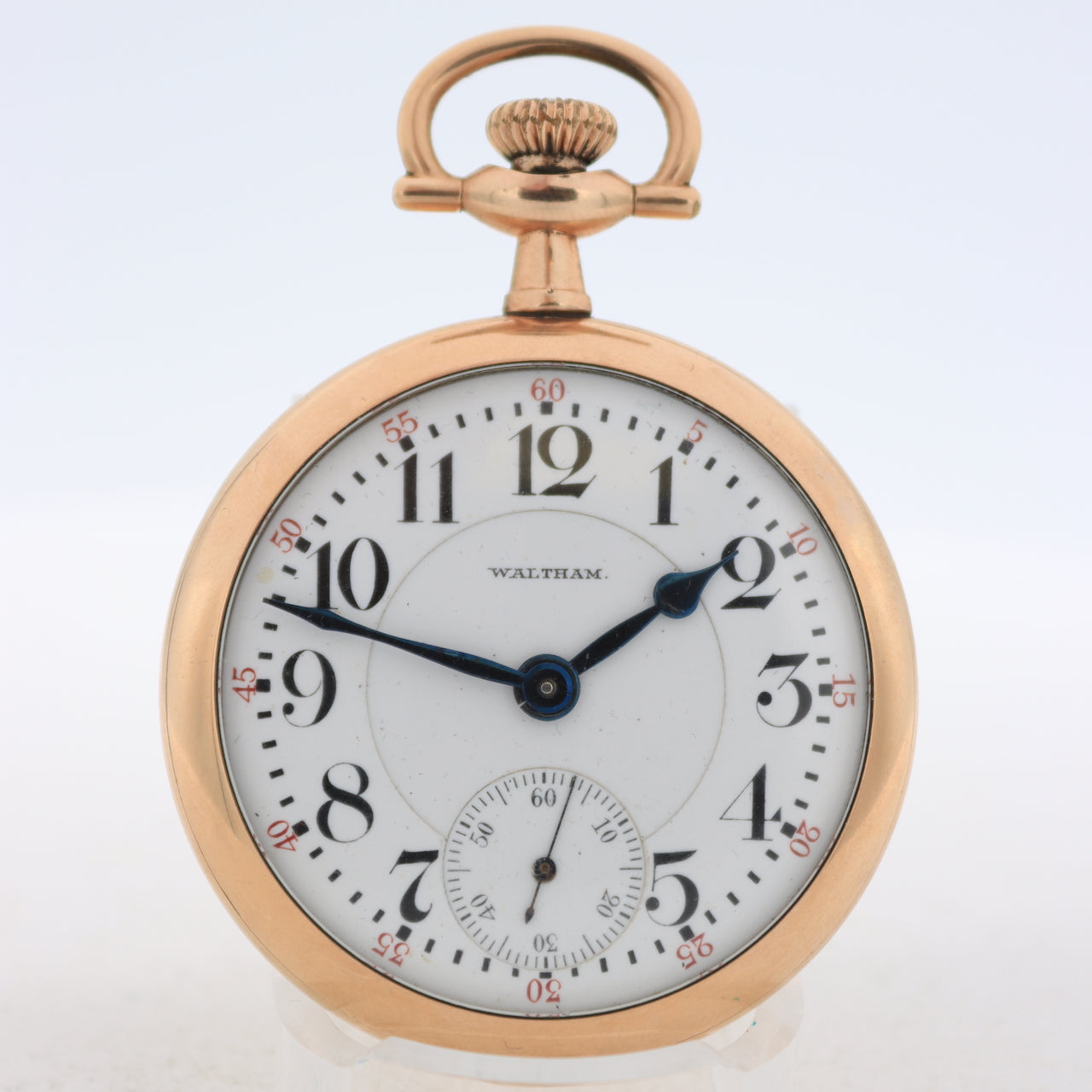 Antique 16s Waltham 23j Mechanical Railroad Pocket Watch Vanguard Gold FIlled