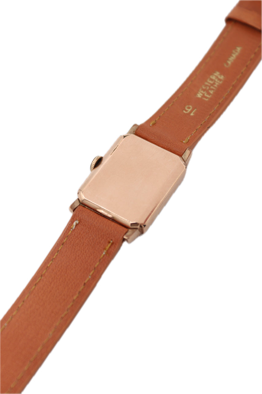 Vintage Elgin De Luxe Men's Mechanical Wristwatch X USA 10k Rose Gold Filled