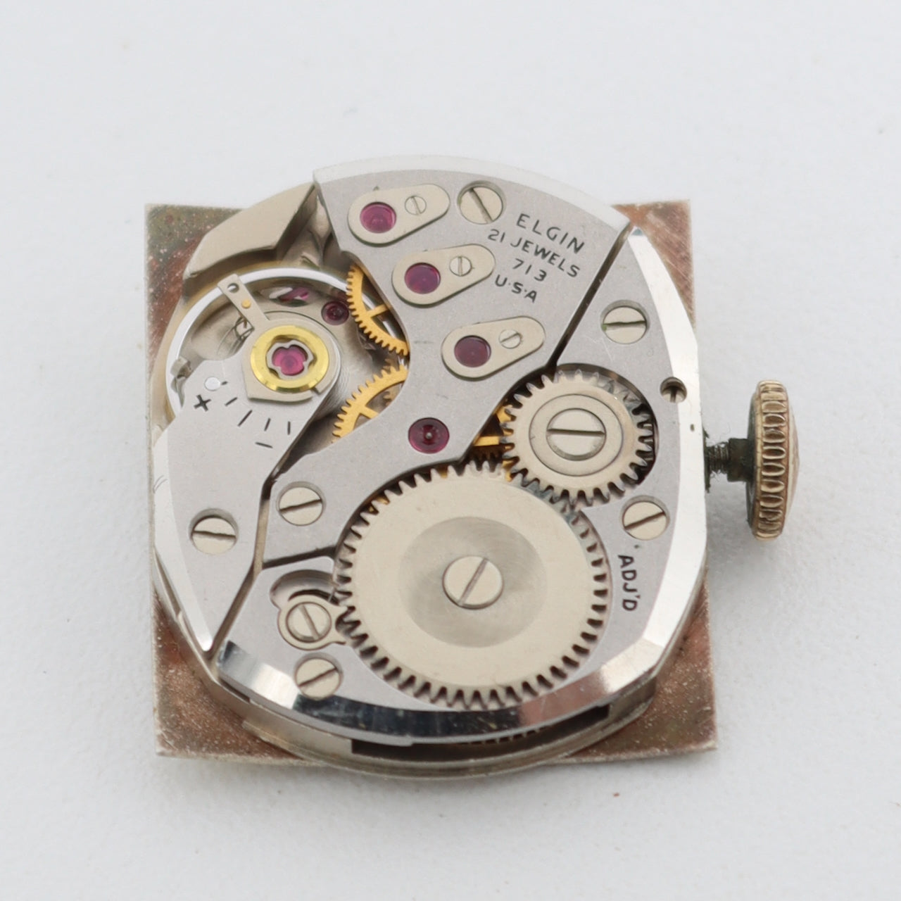 Vintage Lord Elgin 7600 Randall Men's Mechanical Wristwatch 14kGF Shockmaster