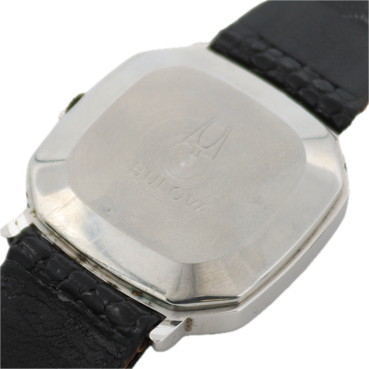 Vintage Bulova Octagonal Date Men's Automatic Wristwatch ETA 2824-1 Swiss Steel