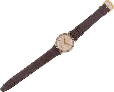 Vintage 31.5mm Illinois 9512 Men's Manual Wristwatch Swiss 10k RGP w Waffle Dial