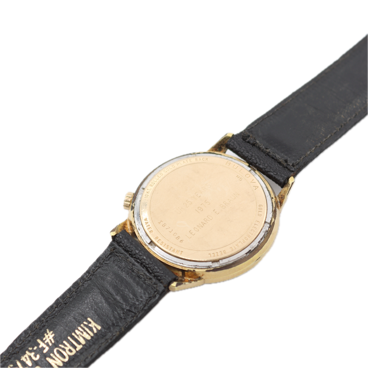 Vintage 1975 Accutron Men's Tuning Fork Wristwatch 218 USA 10k RGP & Gold plate
