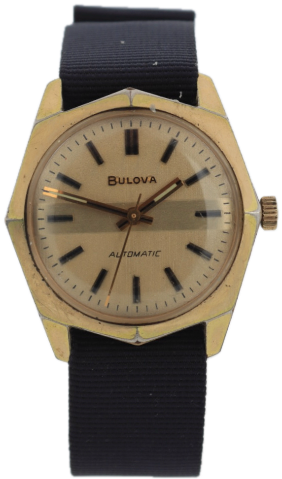 Vintage 1973 Bulova 3314 Commander Men's Automatic Wristwatch 10COAC Gold Tone