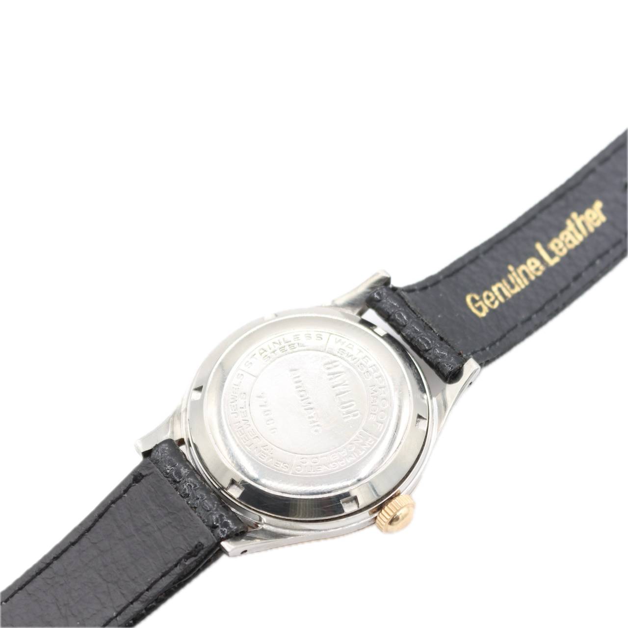 Vintage 33mm Baylor FA Men's Automatic Wristwatch AS 1861 Swiss Gold Capped