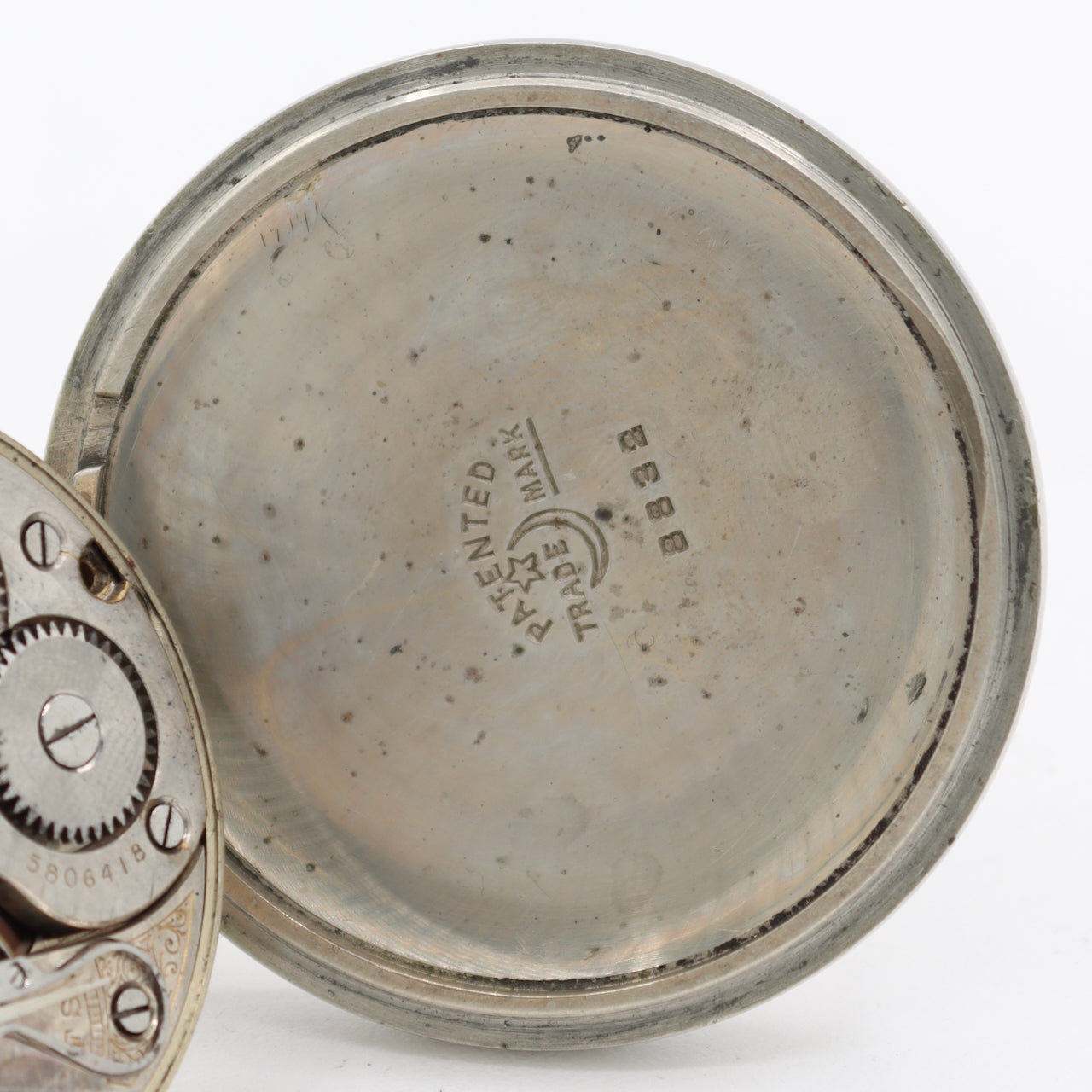 Antique 18s Omega Regina Canadian Dial Mechanical Pocket Watch Silver Swiss