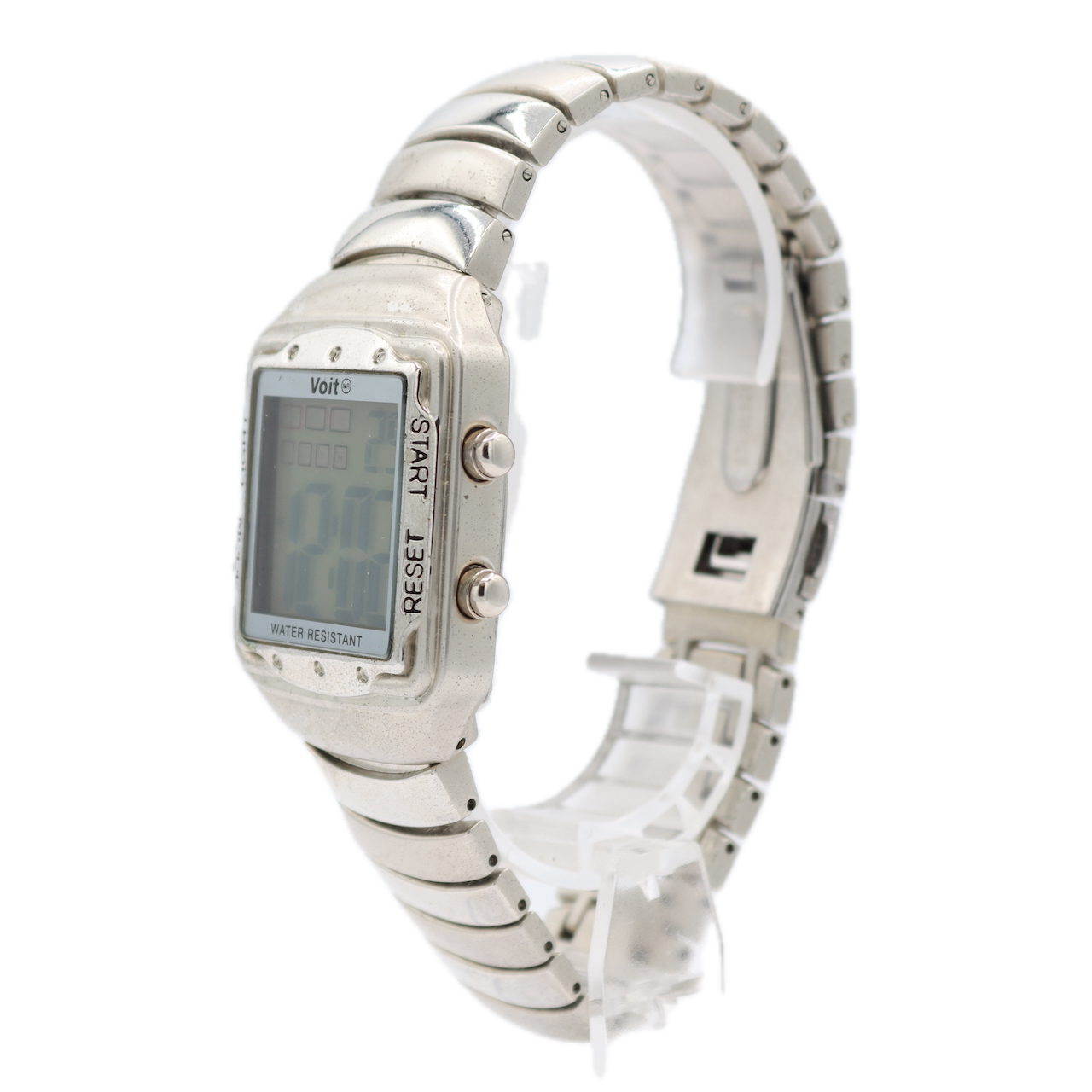 Vintage Voit 9285 Digital Sports Men's Digital LED Wristwatch Steel With Box